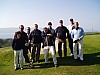 2005-04-24 Gruppfoto på Skelmorlie GC, Fredrik Englund, Anders Englund, Wilhelm Wråkhufvud, Leif Lagerholm, Henrik Romanov, Jan Englund, Henrik Ericson, Torgny Engebo och Tommy Lindh